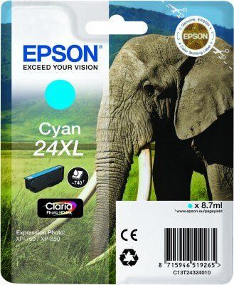 Epson C13T24324010/24XL Ink cartridge cyan high-capacity. 500 pages 8.