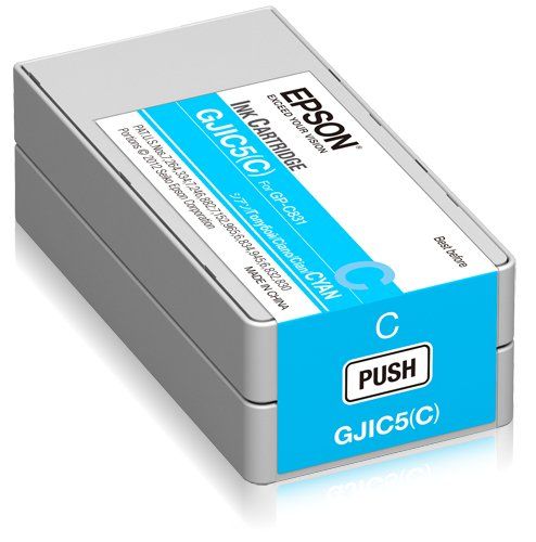 Epson GJIC5(C): Ink cartridge for ColorWorks C831 (Cyan) (MOQ=10) - Image 1