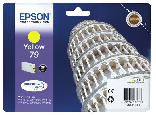 Epson C13T79144010/79 Ink cartridge yellow. 800 pages 6.5ml for Epson