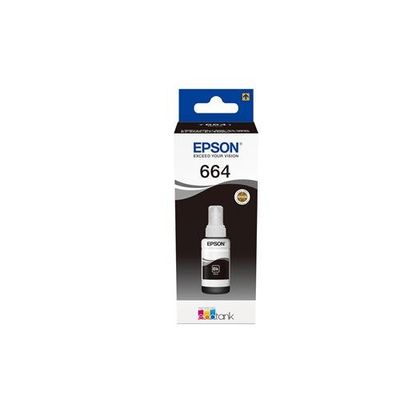 EPSON T6641 Black Ecotank Ink Bottle - 70 ml, Black