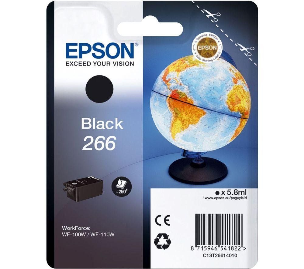 EPSON 266 Globe Black Ink Cartridge, Black - Image 1