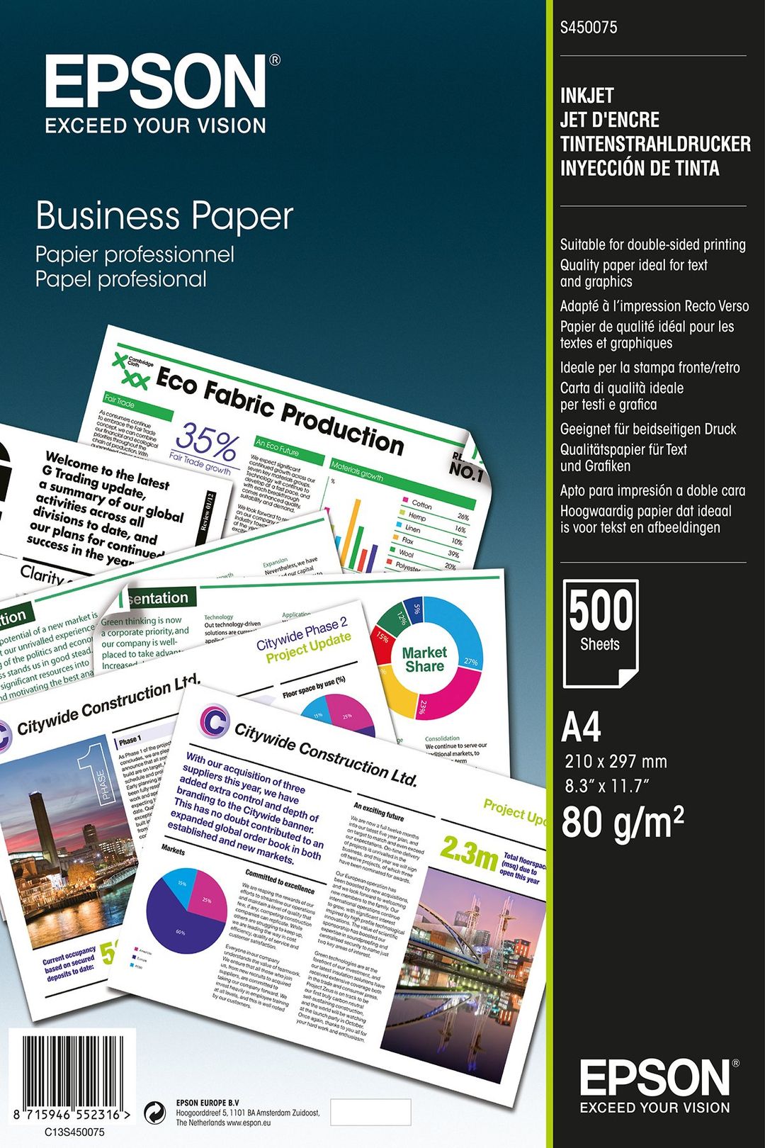 Epson Business Paper - A4 - 500 Sheets - Image 1