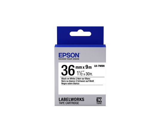Epson Label Cartridge Standard LK-7WBN Black/White 36mm (9m)