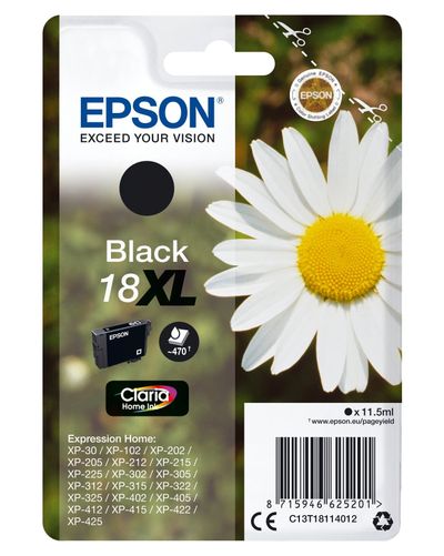 Epson Daisy Singlepack Black 18XL Claria Home Ink
