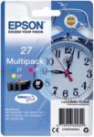 EPSON Alarm Clock 27 Cyan, Magenta & Yellow Ink Cartridges - Multipack, Tri-colour