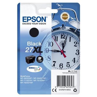 EPSON Alarm Clock 27XL Black Ink Cartridge, Black