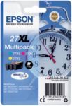 EPSON Alarm Clock 27XL Cyan, Magenta & Yellow Ink Cartridges - Multipack, Cyan
