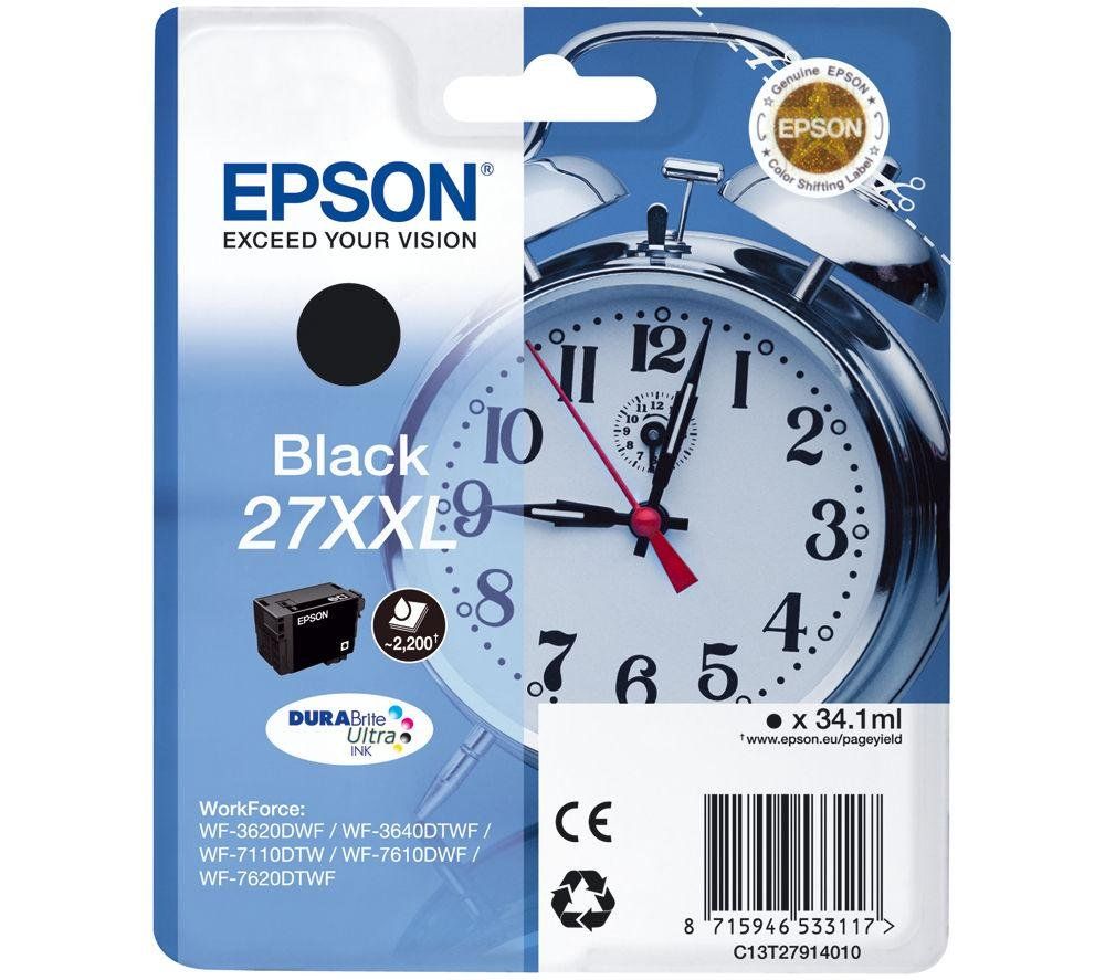 Epson Alarm clock Singlepack Black 27XXL DURABrite Ultra Ink - Image 1