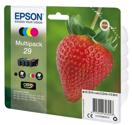 Epson C13T29864022/29 Ink cartridge multi pack Bk.C.M.Y Blister Radio