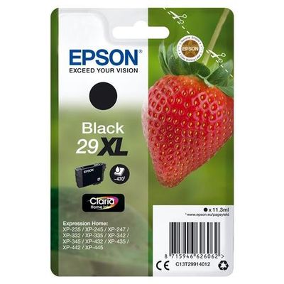 EPSON Strawberry 29 XL Black Ink Cartridge, Black