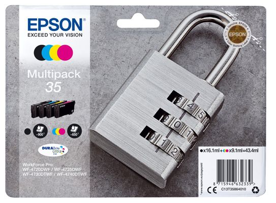 Epson C13T35864010/35 Ink cartridge multi pack Bk.C.M.Y 16.1ml + 3x9.1