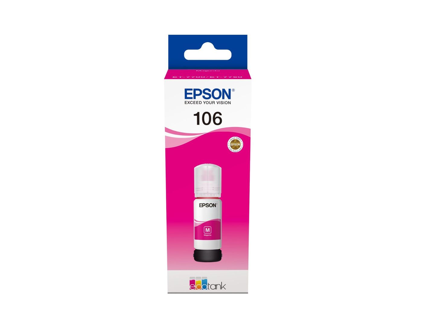 Epson 106 EcoTank Magenta ink bottle - Image 1