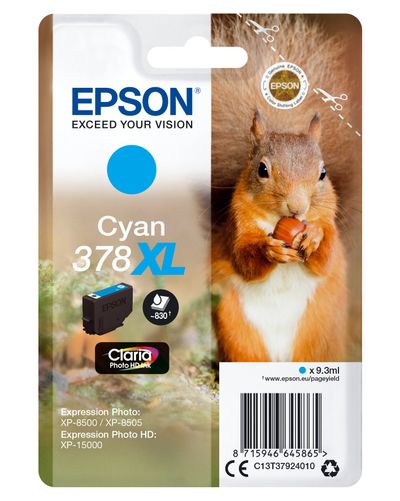 Epson C13T37924010/378XL Ink cartridge cyan high-capacity. 830 pages 9