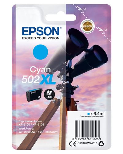 Epson Singlepack Cyan 502XL Ink