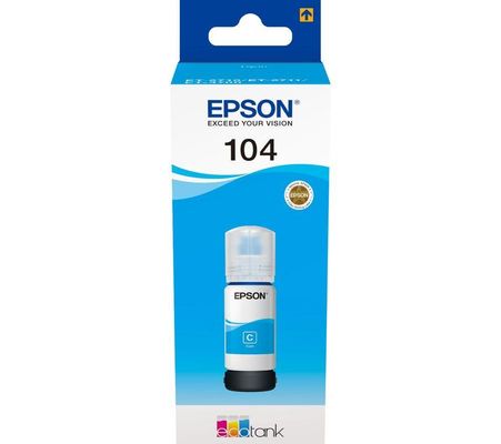 Epson 104 EcoTank Cyan ink bottle
