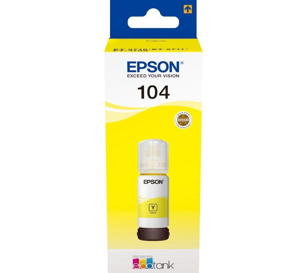 Epson 104 EcoTank Yellow ink bottle - Image 1