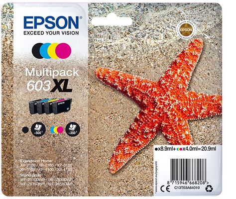 Epson C13T03A64020 ink cartridge 1 pc(s) Original High (XL) Yield Black Cyan Magenta Yellow