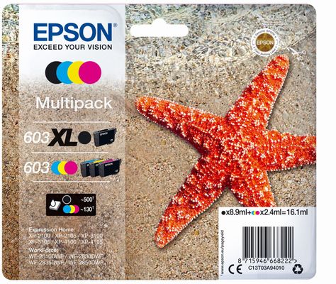 Epson 603 XL ink cartridge 1 pc(s) Original High (XL) Yield Black Cyan Magenta Yellow