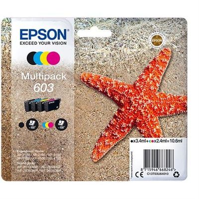 Epson C13T03U64020/603 Ink cartridge multi pack Bk.C.M.Y Blister Acust