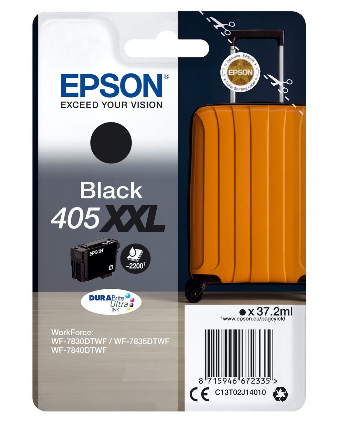 Epson 405XXL ink cartridge 1 pc(s) Original Extra (Super) High Yield Black - Image 1