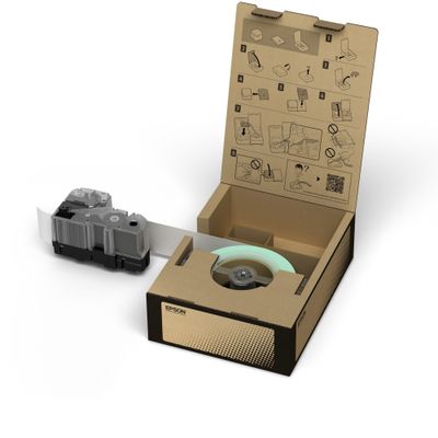 Epson C53S667003 label-making tape Black on white