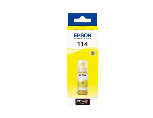 EPSON EcoTank 114 Yellow Ink Bottle, Yellow