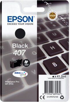Epson C13T07U140/407 Ink cartridge black. 2.6K pages ISO/IEC 19752 41.