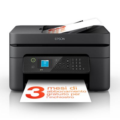 EPSON WorkForce WF-2930DWF All-in-One Wireless Inkjet Printer with Fax, Black