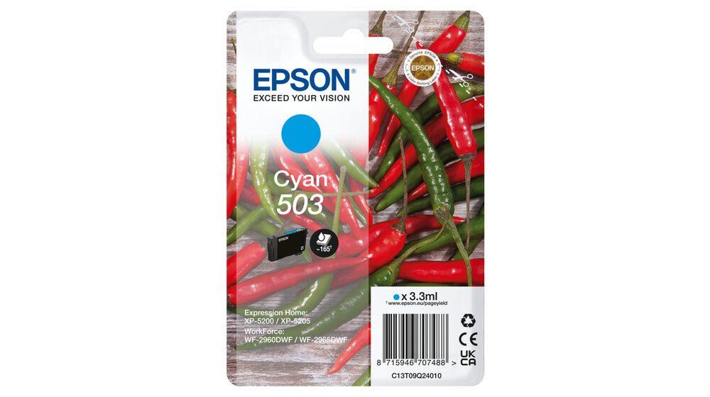 Epson 503 ink cartridge 1 pc(s) Original Standard Yield Blue - Image 1