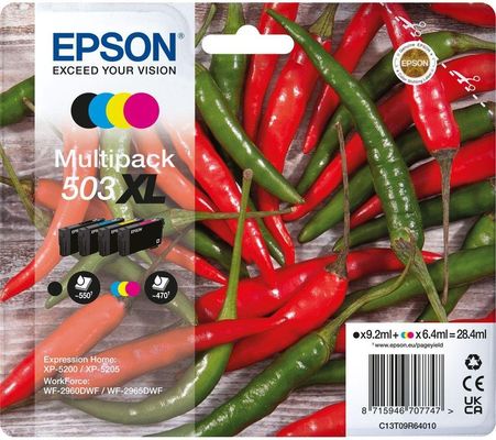 Epson 503XL ink cartridge 4 pc(s) Original High (XL) Yield Black, Cyan, Magenta, Yellow