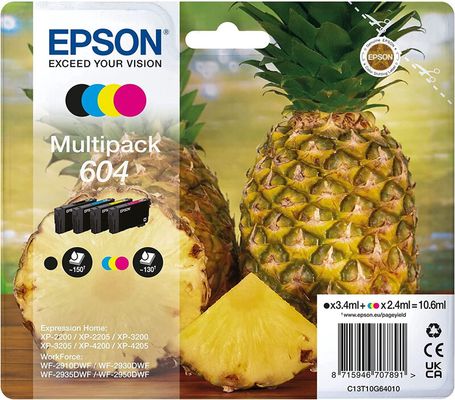 Epson 604 ink cartridge 4 pc(s) Original Standard Yield Black, Cyan, Magenta, Yellow