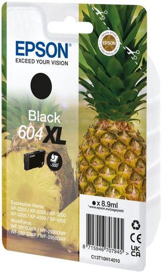 EPSON 604 XL Pineapple Black Ink Cartridge, Black - Image 1