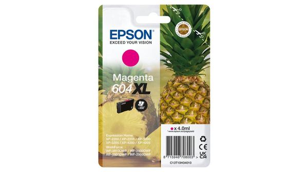 Epson C13T10H34010/604XL Ink cartridge magenta high-capacity. 350 page