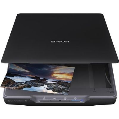 EPSON Perfection V39II Flatbed Scanner, Blue