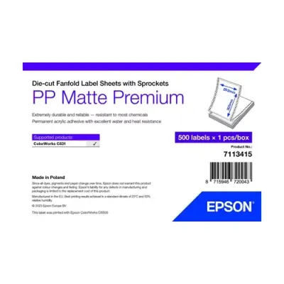 Epson 7113415 printer label White Self-adhesive printer label - Thumbnail 2