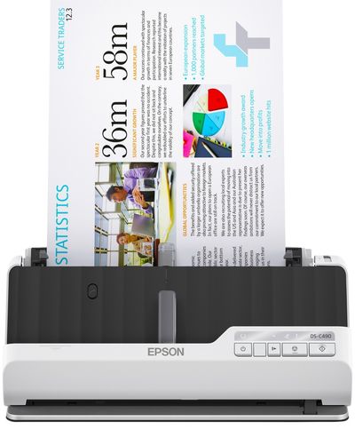 Epson DS-C490 Sheet-fed scanner 600 x 600 DPI A4 Black Grey