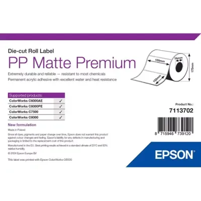 Epson 7113702 printer label White Self-adhesive printer label - Thumbnail 2