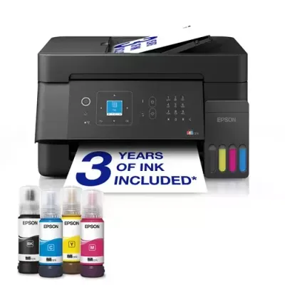 EPSON EcoTank ET-4900 All-in-One Wireless Inkjet Printer, Black - Thumbnail 2