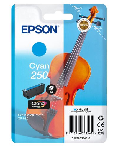 Epson 250 Violin Claria Photo HD ink cartridge 1 pc(s) Original Cyan