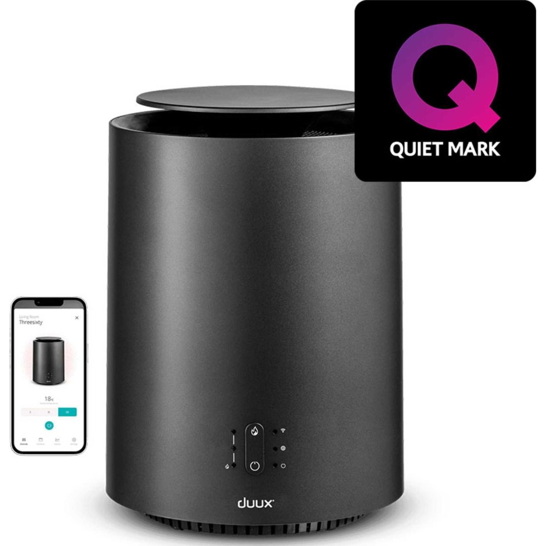 DUUX Threesixty 2 DXCH09UK Portable Smart Ceramic Heater - Grey, Silver/Grey - Image 1