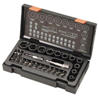 Hikoki 752500 Metric 1/2In Drive Impact Socket & Bit Set 41 Piece - Thumbnail 2