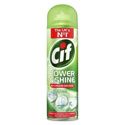 Cif Power and Shine Citrus Bathroom Mousse 500ml - Thumbnail 2