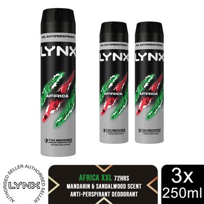 Lynx XXL 72-Hour Sweat Protection Anti-Perspirant Deodorant, 3 or 6 Pack, 250ml - Green / 6cm - Thumbnail 2