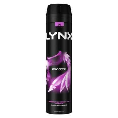 Lynx XXL Excite 48-Hour High Definition Fragrance Body Spray Deodorant, 250ml - 5cm / 21cm - Thumbnail 2