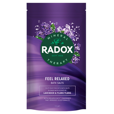 Radox Women's 'Bath Salts' Sleep Aromatherapy with Lavender & Ylang, 6 x 900g in Purple - Thumbnail 2