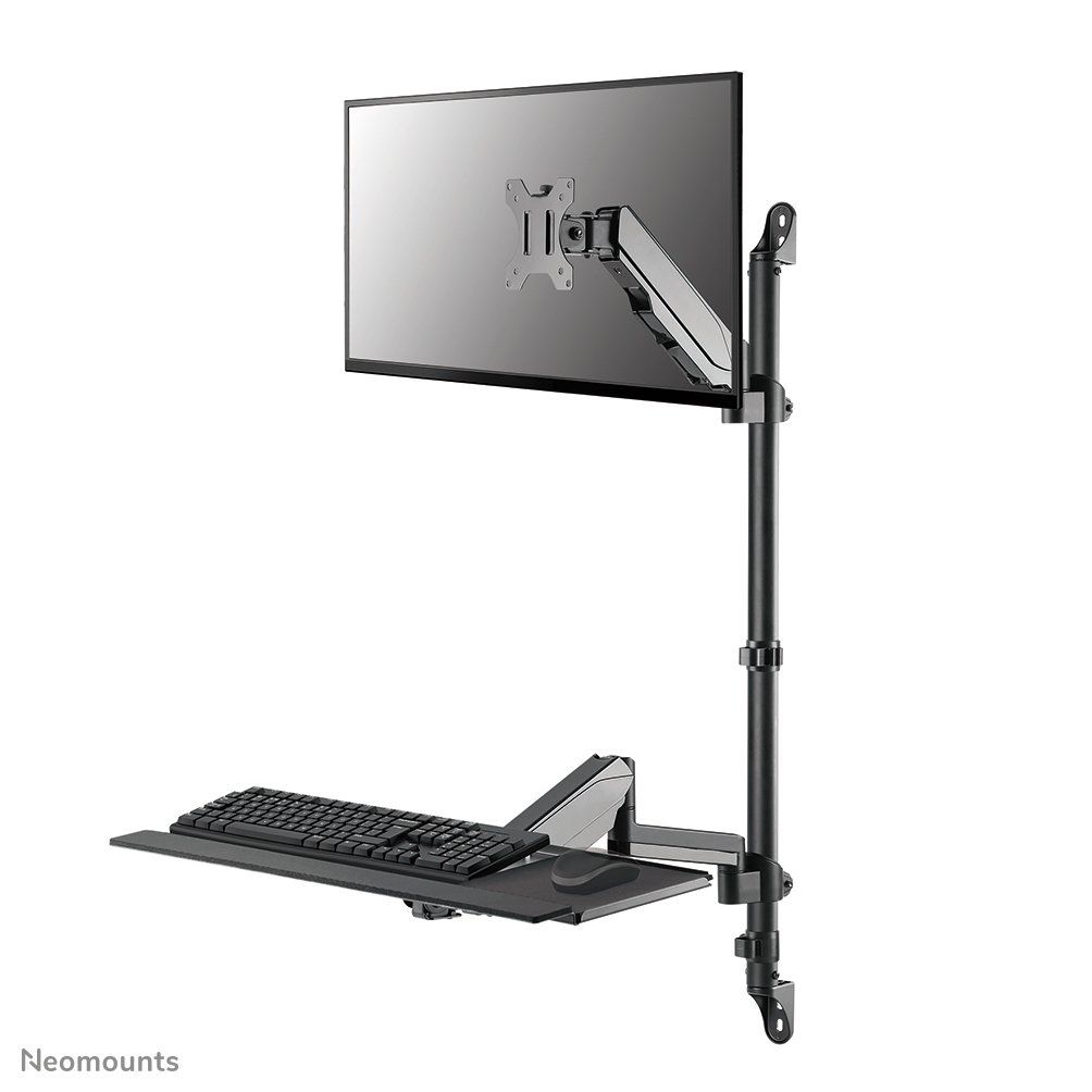 Neomounts WL90-325BL1 Sit-stand workstation wall 17-32" - gas spring - Image 1