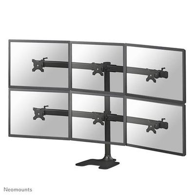 Neomounts FPMA-D700DD6 Monitor stand 10-27" Freestanding/Grommet 8 kg 25.4 cm (10") 68.6 cm (27") 100 x 100 mm Black