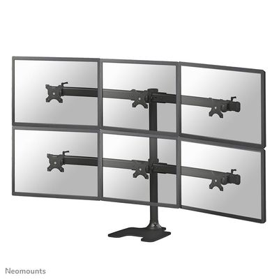 Neomounts FPMA-D700DD6 Monitor stand 10-27" Freestanding/Grommet 8 kg 25.4 cm (10") 68.6 cm (27") 100 x 100 mm Black - Thumbnail 2