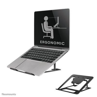 Neomounts NSLS085BLACK Laptop stand 10-17" - foldable - compact - universal