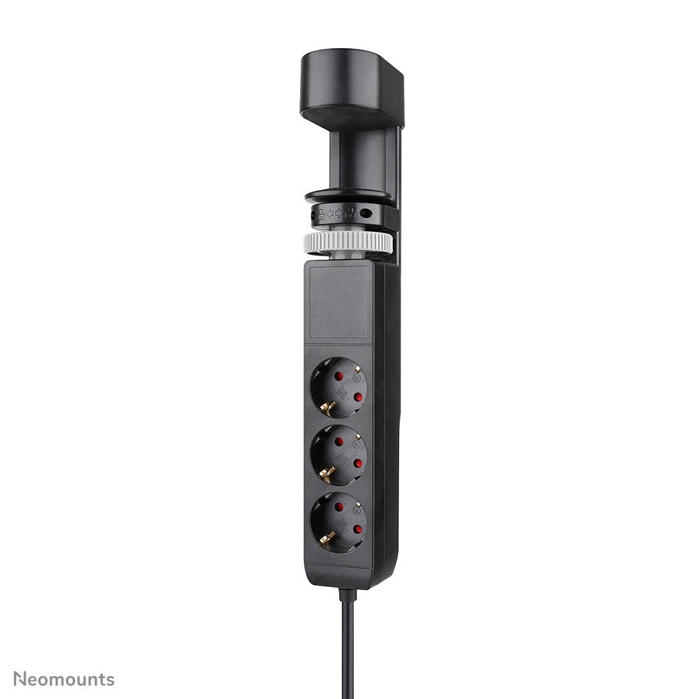 Neomounts DS22-840BL6 Desk socket with clamp and USB-C and USB-A ports - Image 1